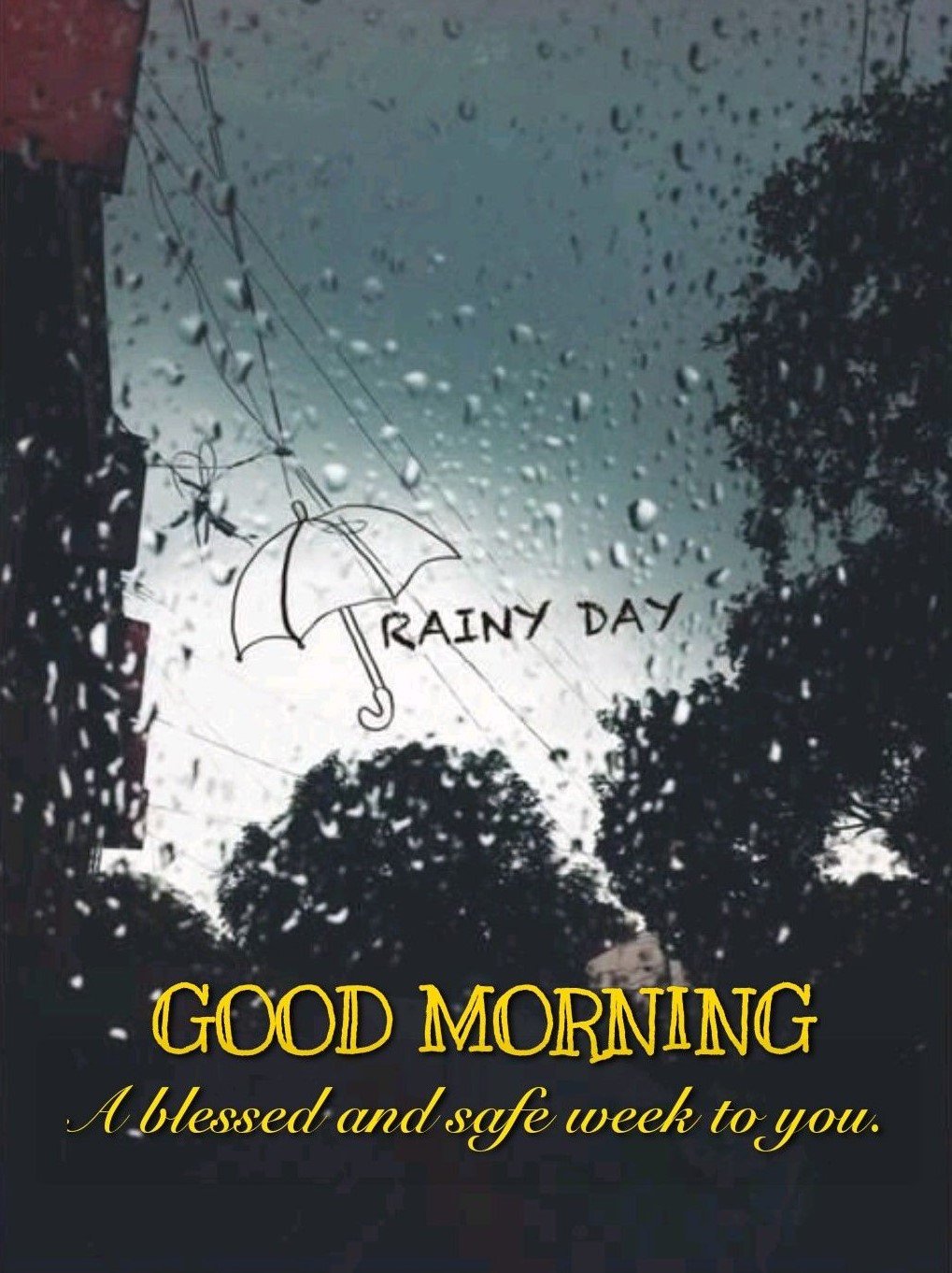Good Morning Rainy Facebook E-Cards
