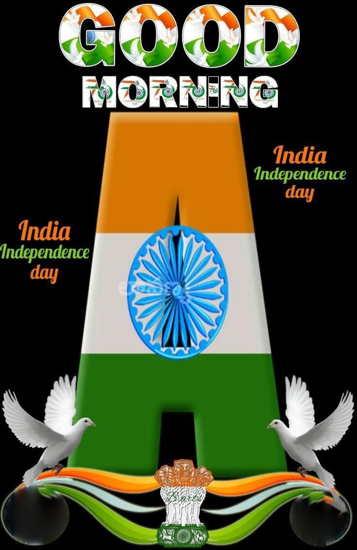 Good Morning Happy Independence Day Creative Interesting