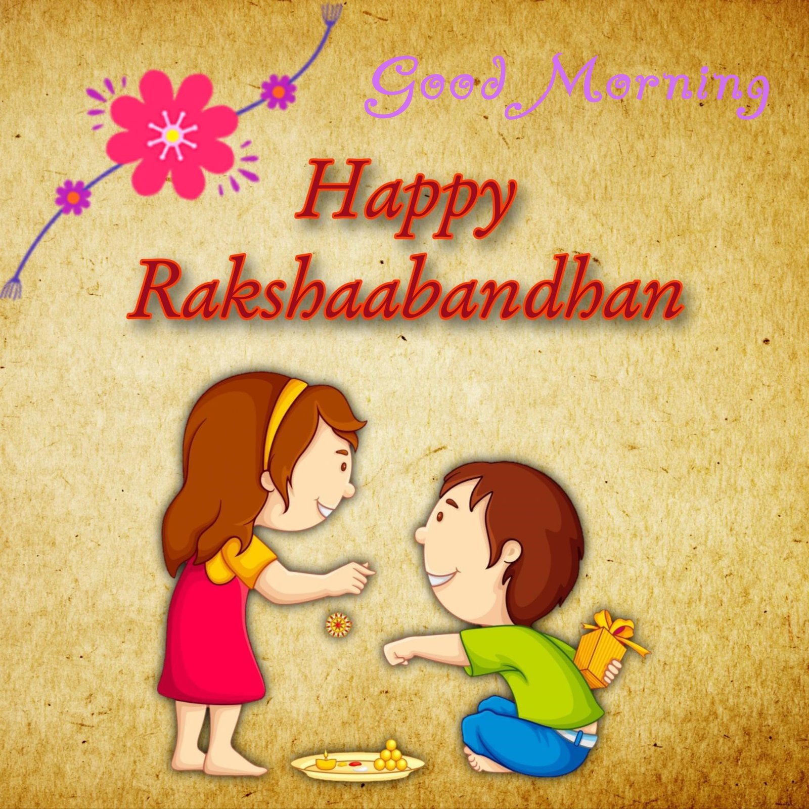 Good Morning Happy Raksha Bandhan Wishes Stunning High Quality