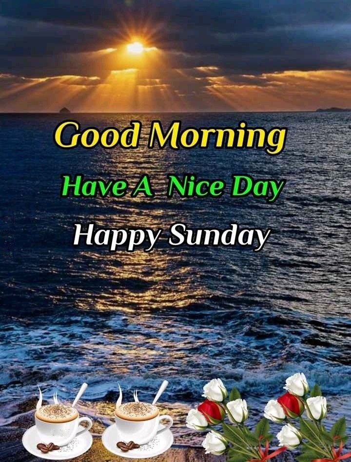 Good Morning Happy Sunday Wishes Huge Attractive