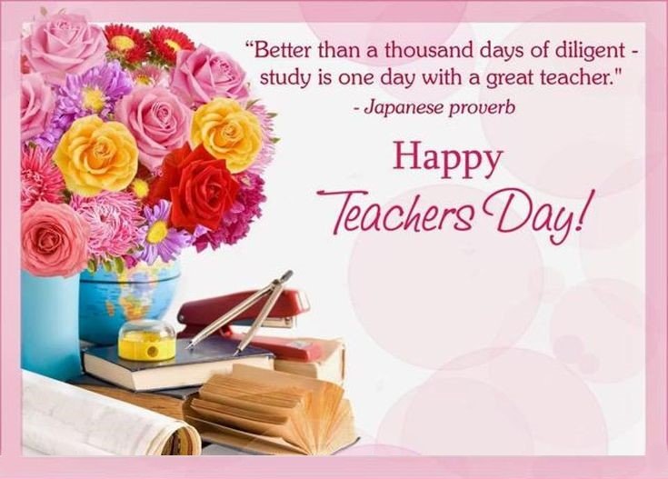 Good Morning Happy Teacher's Day Wishes Whatsapp Joyful Creative
