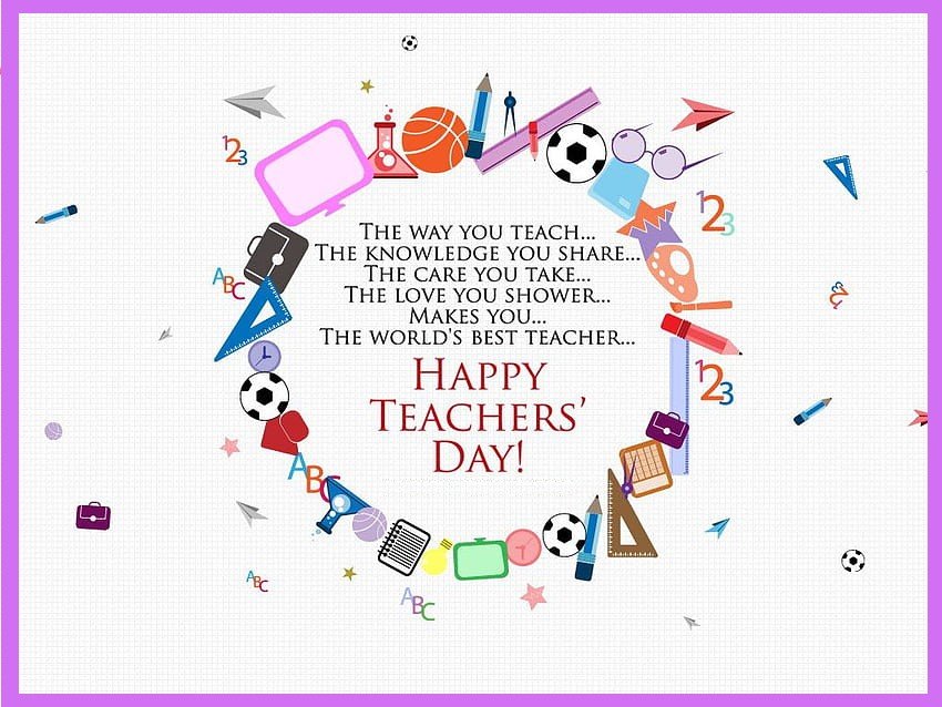 Good Morning Happy Teacher's Day Wishes Whatsapp Peaceful Special