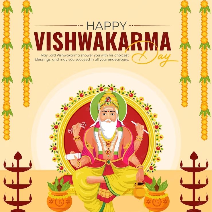 Good Morning Vishwakarma Puja Day 2023 Wishes Whatsapp English Shalok