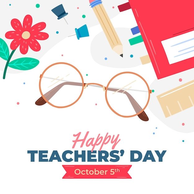 Good Morning World Teacher's Day 2023 Wishes Whatsapp Collection Colorful