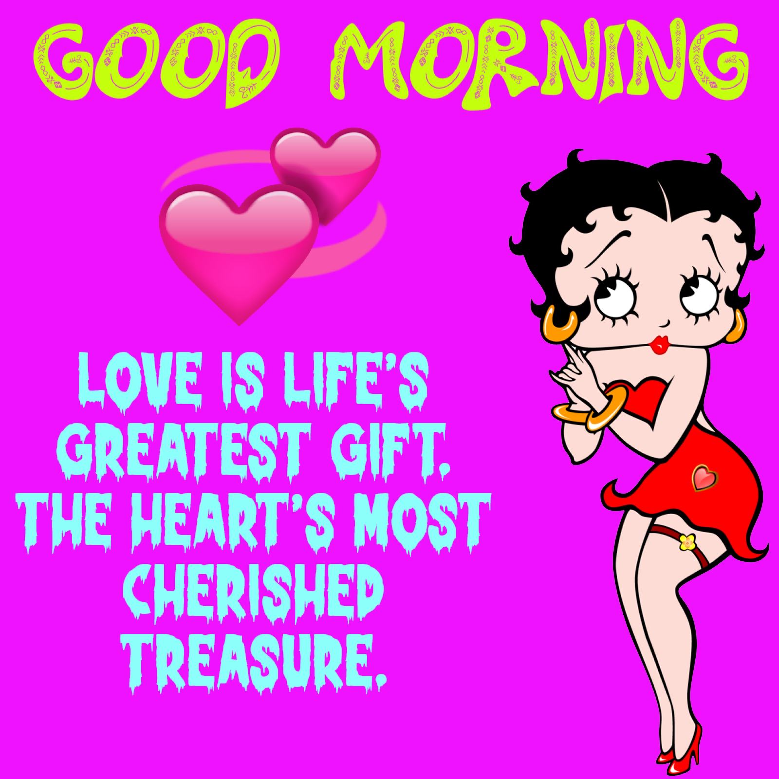 New Style Good Morning Betty Boop Cartoon Quotes 2024 Images Whatsapp Feeling Lovely Relation