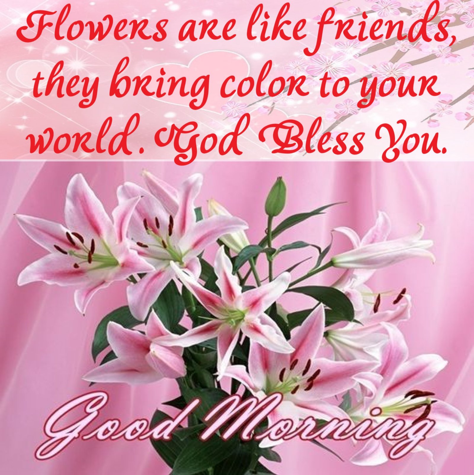 New Style Good Morning Lily Flowers Quotes 2024 Images Whatsapp Different Nice