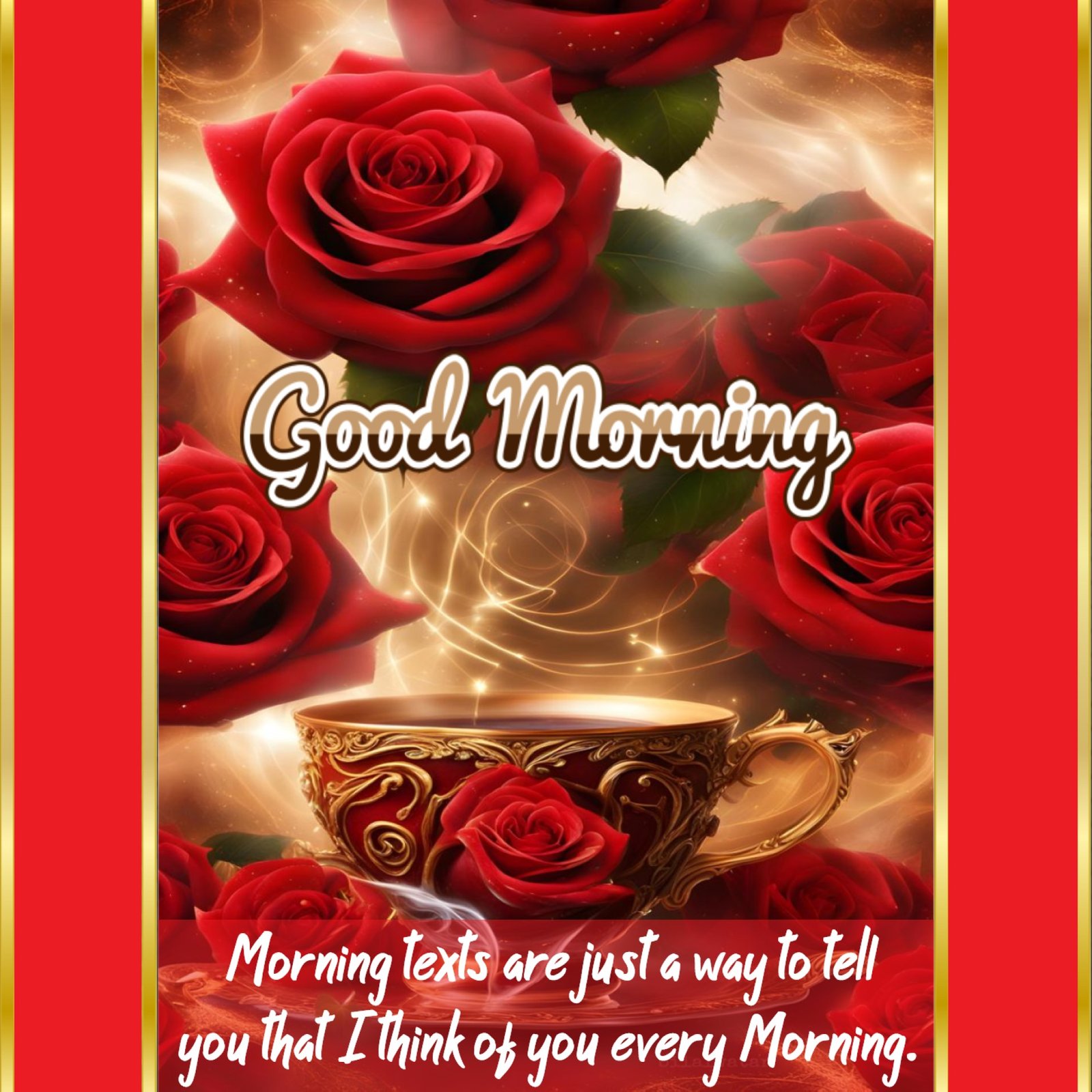 New Style Good Morning Red Roses Quotes 2024 Images Whatsapp No Watermark 4K