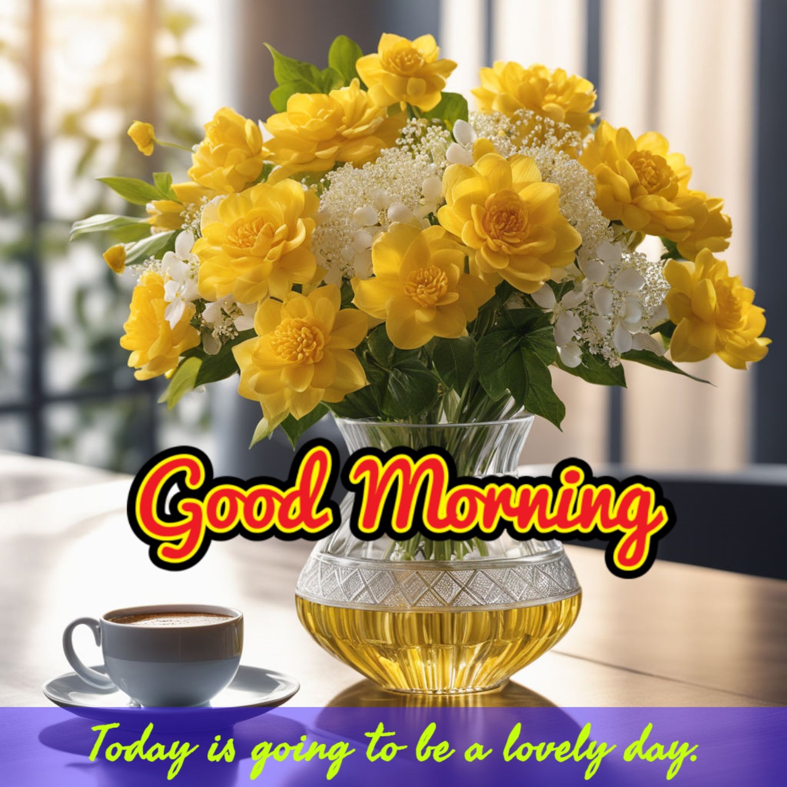 New Style Good Morning White N Yellow Roses Flowers Quotes 2024 Images Whatsapp Watermark Free No Watermark