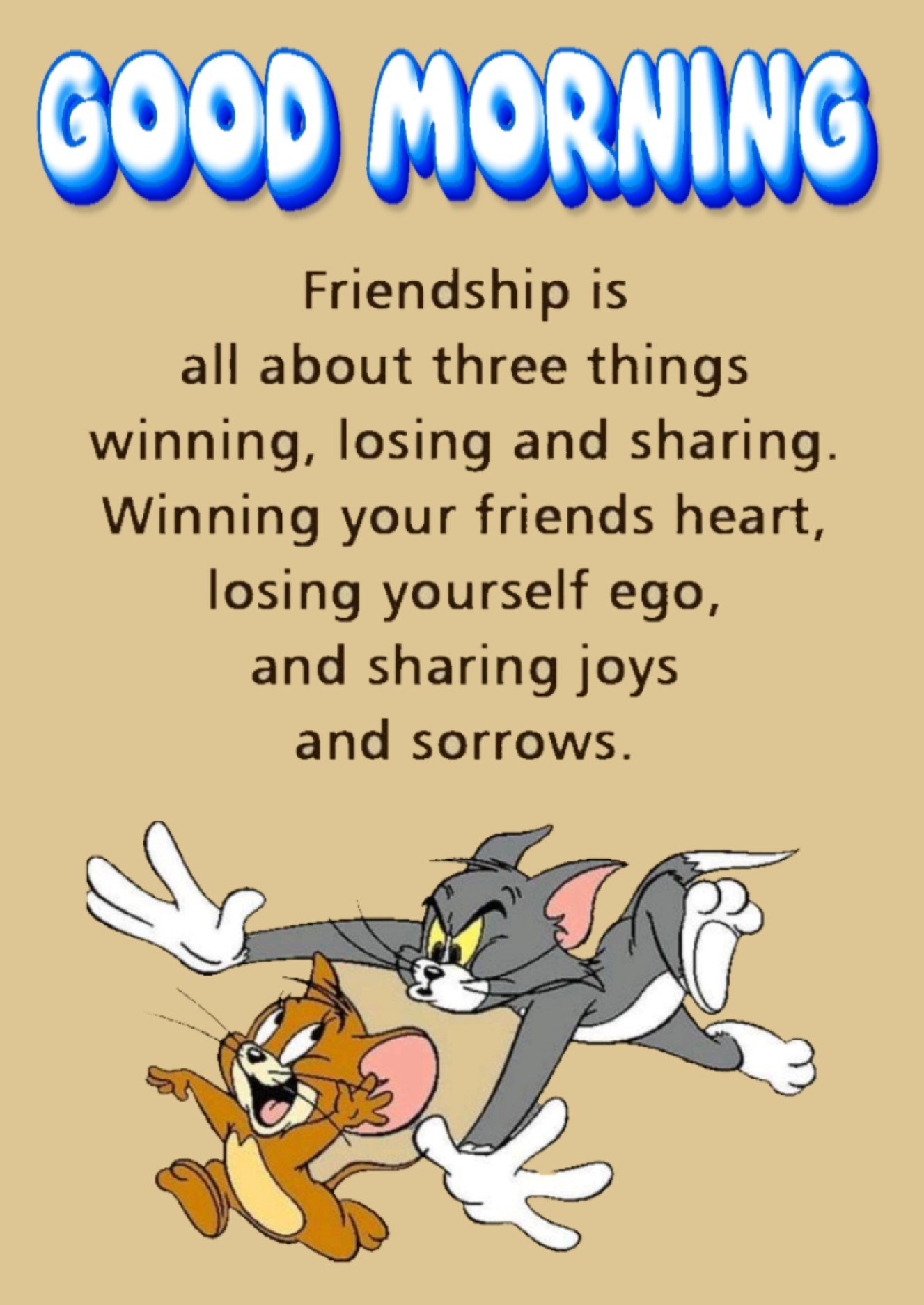 New Style Good Morning High Quality Cute Funny Tom N Jerry (Cat N Rat) Cartoon Quotes 2024 Images Whatsapp Photography Quotes