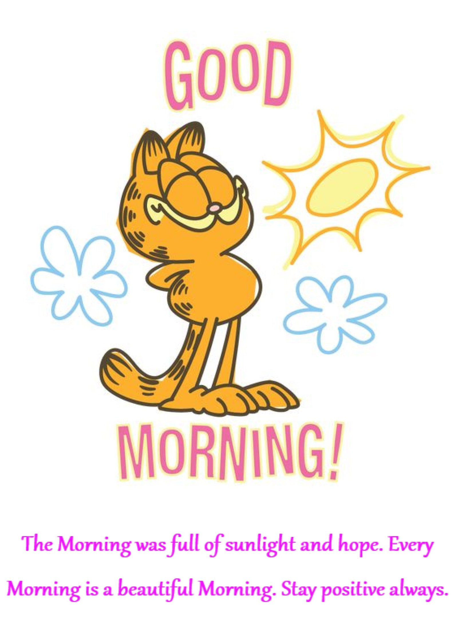 New Style Good Morning High Quality Garfield Cartoon Quotes 2024 Images Whatsapp Discord Status Share It